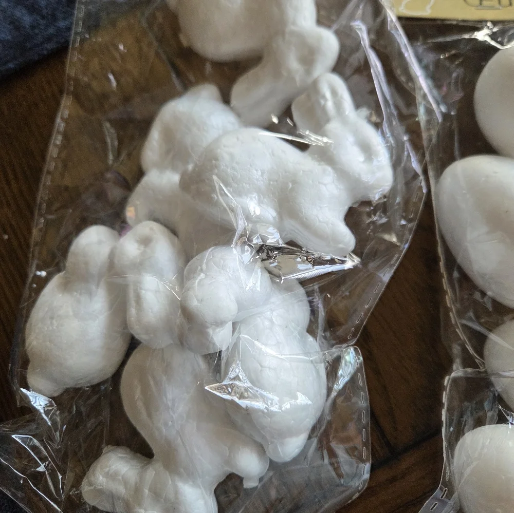 Styrofoam Crafting Eggs And Bunnies🐣